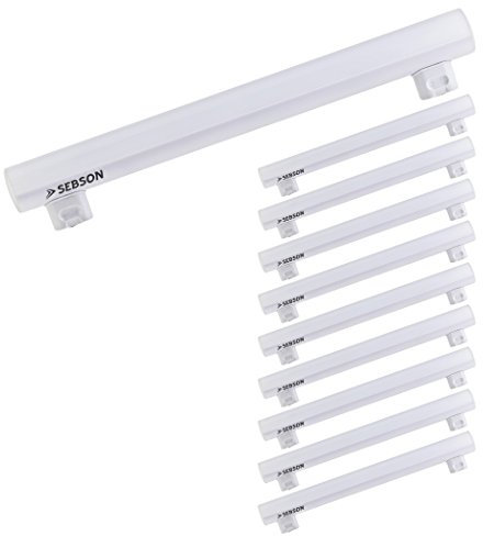 SEBSON LED Lampe S14S 30cm, 4w, ersetzt 35W Glühlampe, 400lm, warmweiß, LED Linienlampe 150°, 10er Pack
