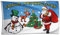 Flaggenfritze Fahne/Flagge Frohe Weihnachten 2 + gratis Sticker