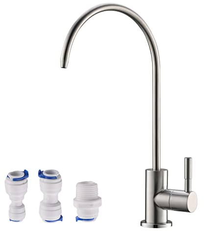 Havin Trinkwasserhahn Ohne Luftspalt, Edelstahl, Umkehrosmose-Wasserhahn, Getränke-Wasserhahn, Gebürstetes Nickel