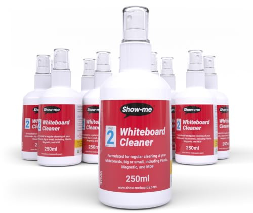 Show-me WCE12 Economy Whiteboard Cleaner, 12 x 250ml
