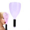 Bouclier Laque Cheveux, Masque Bouclier Coupe Cheveux Professionnel Protecteur de Maquillage Coiffure Bouclier en Plastique Couverture Faciale pour Coiffeur Salon de Coiffure (Violet)