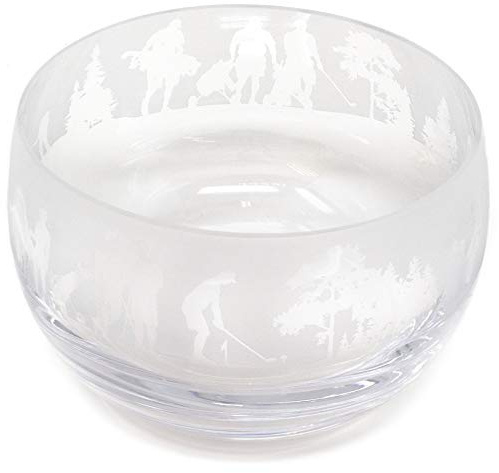Gifts Direct 2 U Ltd Animo Glass Golf Small Crystal Bowl