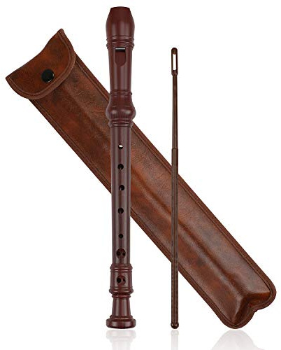 Recorder 8 Hole Treble Flute Descant Flauta Soprano Recorder Professional Clarinet German Style C Key for Student Adults Teach Begainer Class