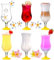 PLATINUX Cocktailgläser 400ml (max. 470ml) aus Glas Set 6-Teilig Longdrinkgläser Partygläser Hurricanegläser Groß Gelb