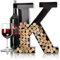 Wine Letter Cork Holder Art Wall Décor ~ Metal Letter Wine Cork Holder Monogram ~ Individual Wine Letter Cork Holders A Thru Z ~ Gifts for Wine Lovers ~ by HouseVines (K)