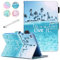 Fancity Coque pour iPad Mini 5 Mini 4, Mini 3 Mini 2 Housse de Protection en Cuir PU Smart Fonction Réveil/Sommeil Case avec Support Carte Slot Crayon Holder pour iPad Mini 7.9 Pouces Plage