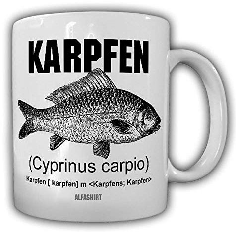 Tasse KARPFEN Angler Carp Fisch Angeln Fischer Hobby Leidenschaft Jäger Cyprinus carpio #24081