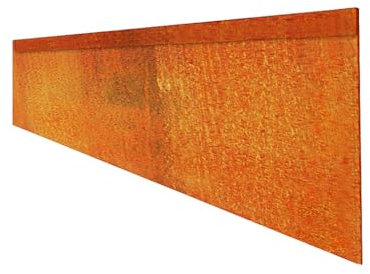 Rasenkante 0,8mm 18cm 20m Corten Stahl Edelrost Mähkante Beeteinfassung Umrandung Metall Magic Rasen CF