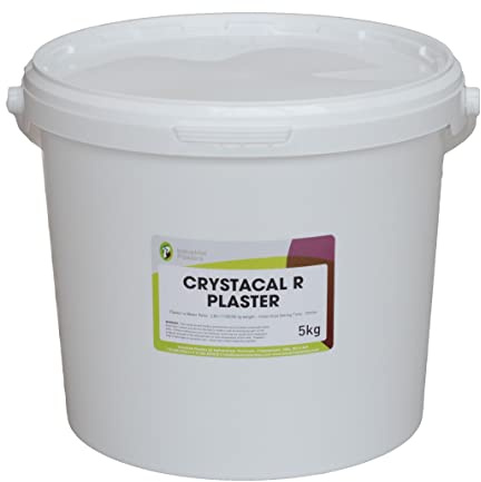 Crystacal R Plaster, Hard White Casting Plaster in Sealed Bucket 5kg