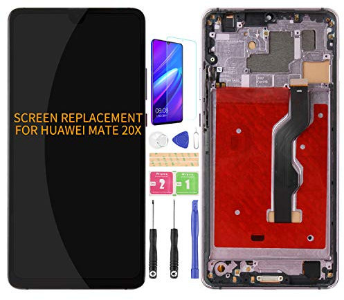 Para Huawei Mate 20X pantalla LCD de repuesto 20 X 4G/5G EVR-L29, EVR-AL00, EVR-TL00 pantalla LCD 7.2 digitalizador de sensor de panel táctil (TFT marco azul)
