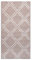 vidaXL Outdoor Teppich Zweischichtiger Jacquard Terrassenteppich Küchenteppich Außenteppich Indoor Terrasse Balkon Flur Küche Bad Braun 120x180cm PP