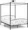vidaXL Himmelbett-Gestell Schwarz Metall 160 x 200 cm