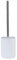 Harbour Housewares Resin Toilet Brush - Pack of 1 - Round Toilet Bowl Brush & Holder Bathroom Deep Cleaning Scrub Brush Set