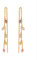 Pernille Corydon Ohrringe Gold Damen - Shade Earchains/Durchzieher hängend - 925 Sterling Silber Vergoldet - 10 cm - E257-gp
