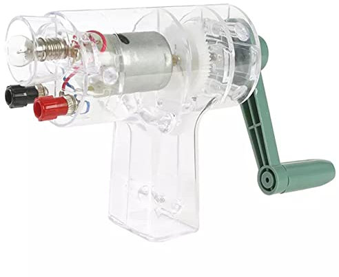 ASXZ Generatore di elettricità a manovella, Caricatore di Emergenza Manuale, generatore di Corrente Continua Manuale,Clear