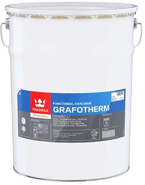 TIKKURILA Grafotherm - Interior Anti-Condensation Paint - For Steel & Metal (Water-Based) - 18 Litres - Grey