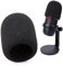YOUSHARES Parabrisas de Espuma de Micrófono Cubierta de Espuma de Micrófono Compatible con HyperX SoloCast Mic Professional Filtro Anti-Pop