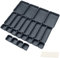 Schubladen Einlagen 24 Stk Trennsystem Gewürz Organizer Schublade Schwarz Trenner Bad Organizer Boxen Set mit 40 Silikon-Anti-Rutsch-Kugel Hemnes Kommode Küche Schreibtisch Utensilien