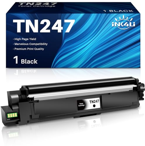 INK4U TN247 Toner TN-247BK Tonerkartusche Kompatibel für Brother TN-243CMYK TN-243 TN243 TN-247 für Toner Brother MFC-L3750CDW MFC-L3770CDW MFC-L3710CW für DCP-L3550CDW DCP-L3510CDW (Schwarz)