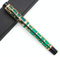 czxwyst JINHAO 100 Fountain Pens Metal and Resin Grid Skeleton Writing Pen with Converter (Medium Nib, A-Green)