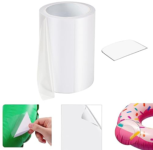 VCANIVR Poolflicken Selbstklebend Unterwasser 170cmX10cm, TPU Pool Reparaturset Unterwasser Reparatur Pool Flicken für Wasserbett Schwimmbäder Aufblasbares Boot Runden & Platz mit Schaber