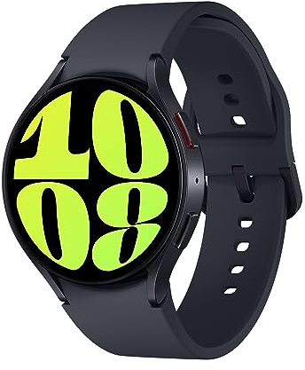 Samsung Galaxy Watch6 Smartwatch, Gesundheitsfunktionen, Fitness Tracker, Bluetooth, 44 mm, Graphit, Inkl. 36 Monate Herstellergarantie [Exklusiv bei Amazon]