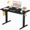 SMUG Stehpult, höhenverstellbar, elektrisch, zum Sitzen, Stehen, Computertisch, ergonomisch, steigend, moderner Aufzug, motorisierter Gaming-Desktop-Arbeitsplatz für Arbeit, Zuhause, Büro, 101,6 x 61
