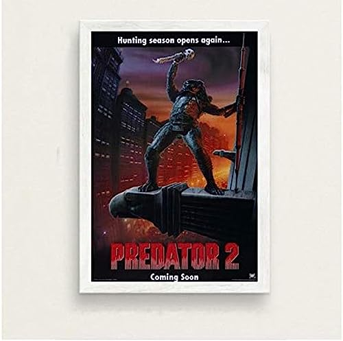 Poster Das Predator-Monster Vintage-Filmplakat, Wandkunst, Bilder, Poster Und Drucke, Leinwandgemälde, Heimdekoration 50X70Cm Kein Rahmen