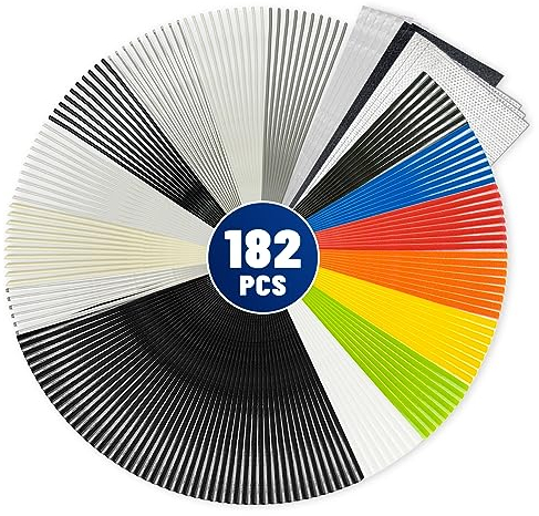 Allturn 182PK Kunststoff-Schweißstäbe für die Reparatur von Kunststoff-Stoßstangen, Kajaks und anderen Kunststoffprodukten.