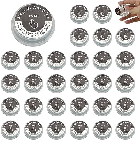 30 Stück Reise-Feuchttücher, Nass- und Trockentrennung Einweg-tragbares komprimiertes Handtuch, Feuchttücher, Feuchttücher für den Außenbereich (10pcs) (30pcs)