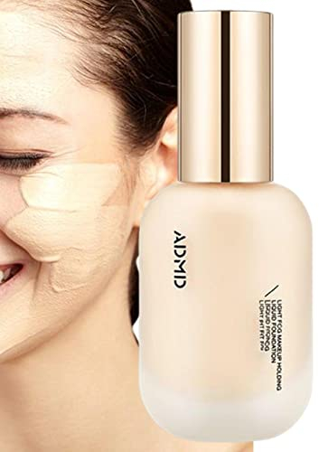 Concealer flüssige Foundation,Leichte Fair Porcelain Cream | Langanhaltende ölkontrollierende Make-up-Creme, Kosmetik für Frauen und Mädchen, Flecken, Vertuschung Pologmase
