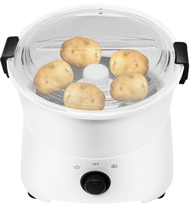 Electric Potato Peeler, 110V 85W One-button Drive Automatic Peeler Spinner With Corded Electric, Table Standing Multi-functional Potato Peeling Machine, White Commercial Vegetable Dehydrator