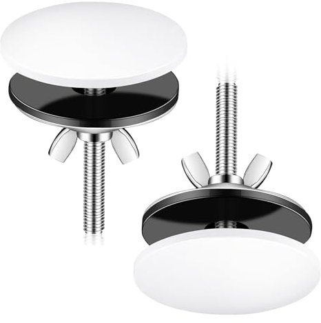 Tvoip Paquete de 2 cubiertas de acero inoxidable para agujero de fregadero de cocina, cubierta de agujero de grifo de 2 pulgadas, cubierta de acero inoxidable para fregadero de cocina, tapa de tapón
