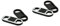 OSALADI Lot De 2 Porte-clés avec Câble USB Et Chargeur USB Décapsuleur Transfert De Données Abs PVC Noir