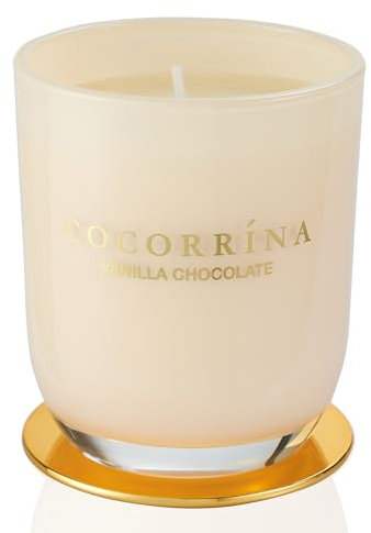 Cocorrína Candle Duftkerze im Glas - Vanille-Schokolade, Brenndauer bis zu 40 Stunden, Natürliche Soja-Kerze, Weihnachten Geschenk Kerze, 180g