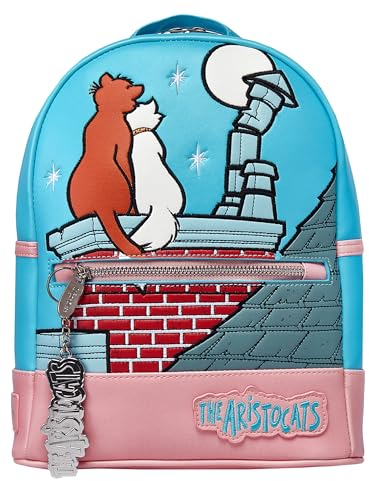 Disney Rucksack Aristocats | Aristocats Rucksack Damen | Damen Tasche Marie | Einheitsgröße Blau