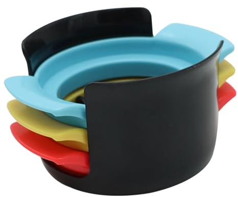 Wilitto Affettatrice per uova antiscivolo, in acciaio inox, 3 in 1, multifunzione, utensile da taglio per uova sode, fragole, funghi, altro nero