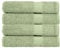 SweetNeedle Pack of 4 Bathroom Large Bath Sheet Towels Sage Green, (70 x 140 cm) - Ringspun Cotton, Quick Dry, Light Weight, Highly Absorbent for Bathroom, Shower, Spa, Beach, Pool & Daily Use