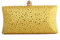 YUEZHAN Abendtasche Damen Clutch Gold Clutch Taschen Für Frauen Grün Clutch Geldbörsen Handtaschen Mit Strass Hochzeit Schulter Tasche Damen Abend Tasche Gelb