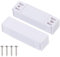 PATIKIL Surface Mount Wired N.C. Door Contact 5Pcs 0-100V/0.5Amp Magnetic Reed Switch for Home Alarm Security System, White