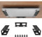 Joythink Universal Under Desk Metal Laptop Mount Laptop Holder Tray with Anti-Scratch Under Table Hidden Docking Station Holder Silicone Under Desk Mount for Laptop Keyboard Tablet Kitchen 3 PCS