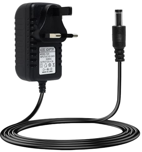 Universal 12V 2A Power Supply AC/DC Adapter 100-240V 50/60Hz, 5.5mm x 2.1mm Plug Power Supply Adapter for LED Strips/Security Camera Monitor/Wireless Routers/and WIFI IP/Audio/Video Devices