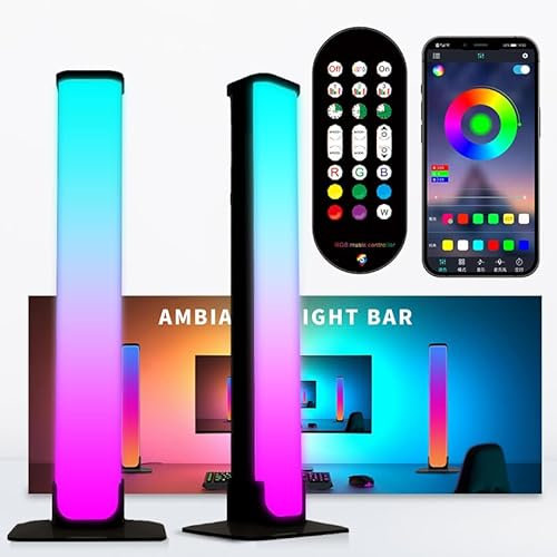 LuminexDesigns RGB Lightbar LED TV & Gaming Hintergrundbeleuchtung, 25cm Smart Light Bars, TV-Sync für Ambient Light, APP-Steuerung, Deko für Gaming-Zimmer & Geschenkidee