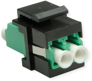 ROLINE Keystone LWL-Adapter LC/LC Duplex, Single Mode, OS2, APC
