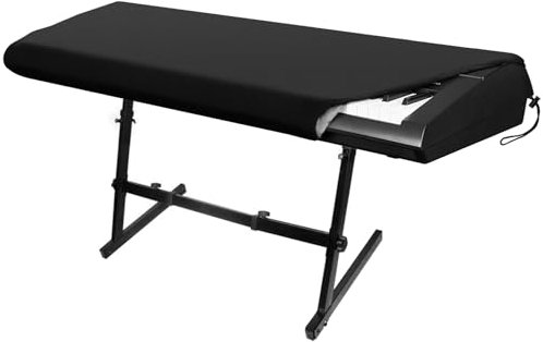 SIRUITON 88-Key Piano Keyboard Cover Ultra-Dustproof, Heavy-Duty Soft Oxford Material with Drawstring and Locking Clasp - Protective for Electronic Keyboards, Digital Pianos, Yamaha, Casio, Consoles