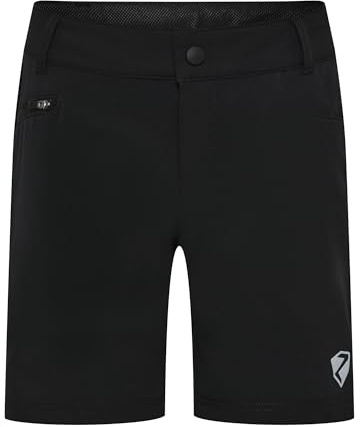 Ziener Kinder NADO X-Function Fahrrad-Shorts mit Innenhose - Mountainbike/Outdoor/Freizeit - atmungsaktiv,schnelltrocknend,gepolstert, Black, 116