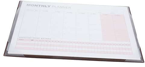 COOPHYA Monatlicher Planer Notizblock Leerer Kalender Für Individuelle Dateneinträge Praktische Tischkalender Für Büro Und Schule Kraftpapier Tragbar Und Stilvoll Für Organisation Und