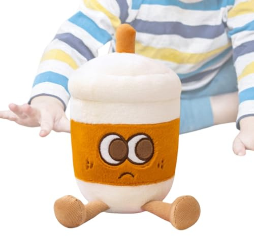 Sghtil Plüsch Teetasse, Push Kaffeetasse - Lustiges Getränk Plüsch,Simulation Plüschfigur für Home Decoration für und Mädchen, San