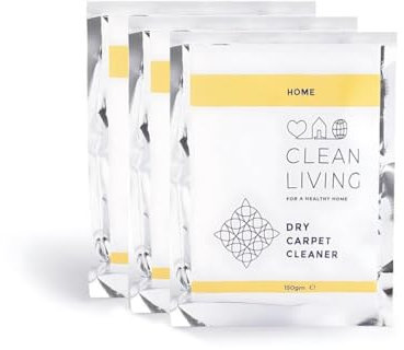 Dry Carpet Cleaner (Pack of 3) - Eco Carpet Cleaning - Eco Friendly & Vegan - Wool Safe - Clean Living
