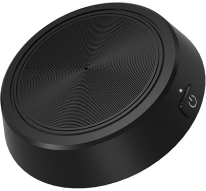 Veemoon USB Mikrofon für Laptop – 360° Audio Pickup Konferenzmikrofon Schwarz für Videokonferenzen Meetings Live Übertragungen